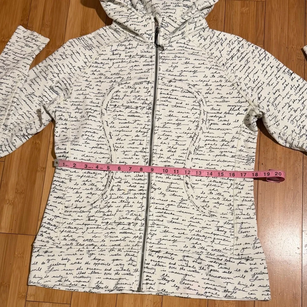 lululemon athletica White Hoodie with Black Script - Picture 11 of 16